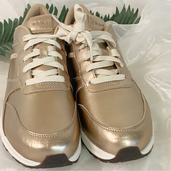 Ariat | Rose Gold Fuse Plus Leather Sneaker - Women - Picture 1 of 6